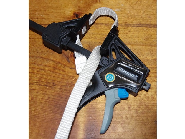 web clamp adaptörü hızlı değiştirme çubuğu kelepçe naylon kayış el aletleri clas ohlson ahşap 3D print model - Mito3D