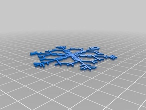 mme clark flocon de neige l'art interactif personnalisé 3d print model - Mito3D