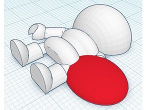 cartoon figura - escudo de cara brinquedo & acessórios para jogos o capitão américa dos desenhos animados a miniatur super-herói 3d print model - Mito3D