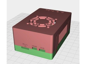parallella durumunda 40mm fan monte edin bilgisayar durumda gömülü 3d print model - Mito3D