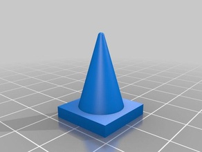 cone de segurança brinquedo & acessórios para jogos carro miniatura 3d print model - Mito3D