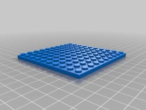 lego plaque de 12 x jouets construction personnalisé 3d print model - Mito3D