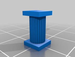 simple column buildings & structures customized 3d print model - Mito3D