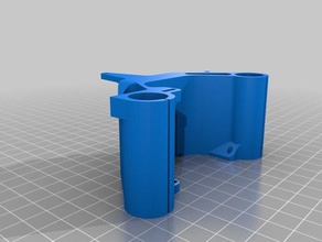 anet a6 x-carriage 3d printer parts bowden carriage e3d hotend v6 3d print model - Mito3D