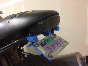 ducati tail light license plate mount automotive bracket brackets motorcycle taillight 3d print model - Mito3D