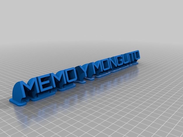 memo office customized 3D print model - Mito3D