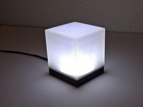 led cube Lampe 3d-slash 3d print model - Mito3D