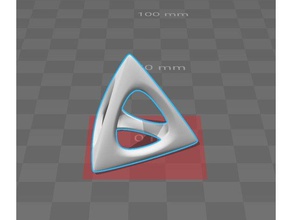 tetra wire art pyramid triangle triangular 3d print model - Mito3D