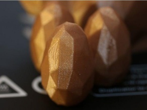baja poli huevo de pascua decoración la easteregg diseño el huevos low-poly lowpoly 3d print model - Mito3D