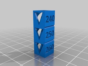 nylon temp pequeño sin base La impresión en 3d de las pruebas personalizado 3d print model - Mito3D