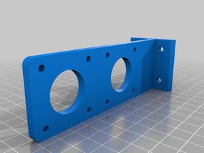 dual bowden extruder stepper bracket 3d printer parts nema17 tevo tarantula 3d print model - Mito3D