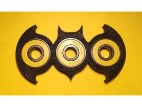 fidget hand spinner tools 608 bearing adhd batman logo symbol fidget-toy toy 3d print model - Mito3D