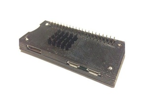 pi zero w case + gpio radiator diy pizero raspberry 3d print model - Mito3D