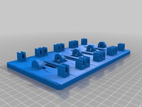 4x placa de comutadores decoração 3d print model - Mito3D