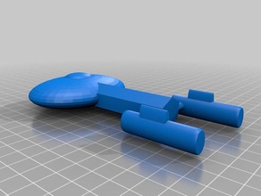 starship La impresión en 3d la ciencia ficción nave espacial star trek 3d print model - Mito3D