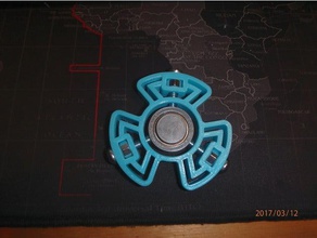 bolt halo fidget spinner - wingnut2k 5 Spielzeug & Spiele hand zappeln 3d print model - Mito3D