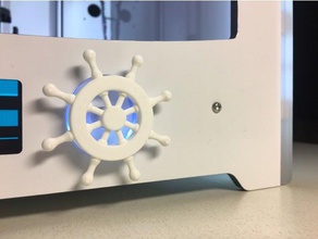 ship's wheel ultimaker 2 knob 3d printer accessories 3d print model - Mito3D