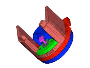 inmoov tstompotholder Platz oberen Magen in der Robotik quadratischen Topf potentiometer 3d print model - Mito3D