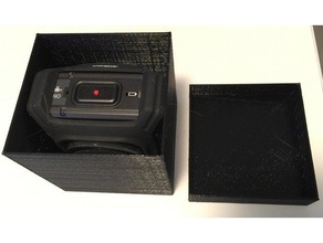 keymission 360 caja de almacenamiento la cámara boite cuadro nikon rangement 3d print model - Mito3D
