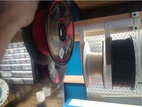pivoting filament holder 3d printer accessories spool workbench 3d print model - Mito3D