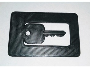 duplizieren Haus Schlüssel, Kreditkarte schlage remix tools Haus-Schlüssel 3d print model - Mito3D