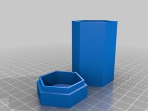 meine angepassten parametric Polygon-Deckeldose Container kundengebundene 3d print model - Mito3D
