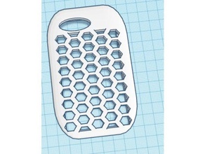 redondeado caja del teléfono patrón de panal abeja La impresión en 3d 3d print model - Mito3D