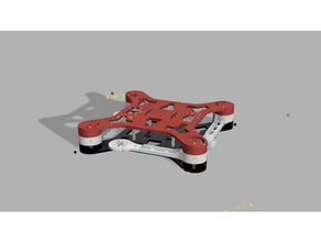 plegable de fpv quadcopter La impresión en 3d 3dprinted drone fpvdrone el 3d print model - Mito3D