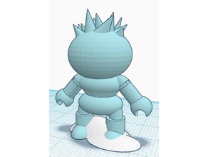 cartoon figure ice guy toy & game accessories gaming iceman miniature superhero xmen 3d print model - Mito3D