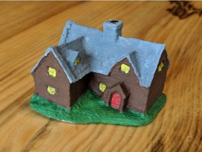cotswold cottage edifícios e estruturas 123d catch casa de campo a scan 3d print model - Mito3D