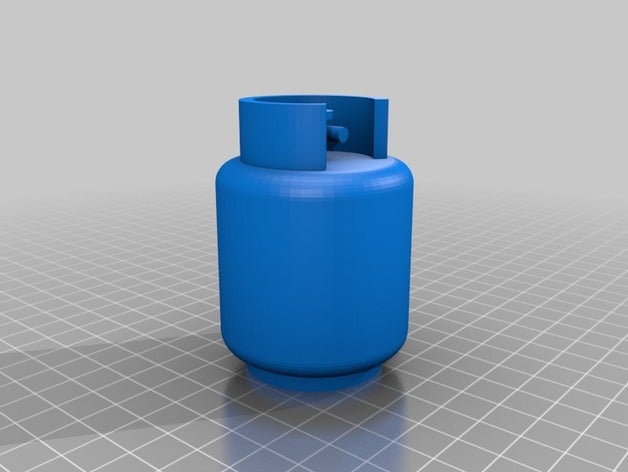 depósito de gpl A impressão 3d garrafa cilindro gás o glp propano tanque 3D print model - Mito3D