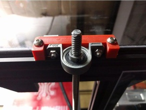 acme lead screw bearing mount 3d printer parts leadscrew holder makerfarm pegasus 12 3d print model - Mito3D