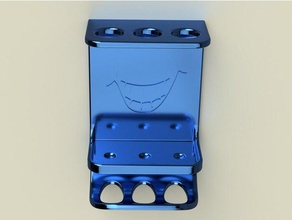 fancy toothbrush rack bathroom holder toothpaste 3d print model - Mito3D