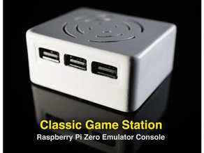 jeu classique de la station les jeux vidéo cas le bricolage l'émulateur boîtier pi zéro raspberry rétro retropie du 3d print model - Mito3D