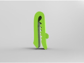 gator Essen clips Haushalt versorgt Essen-clips 3d print model - Mito3D