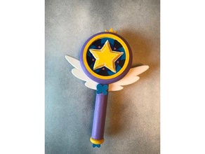 star butterfly wand remix small printers props 3d print model - Mito3D