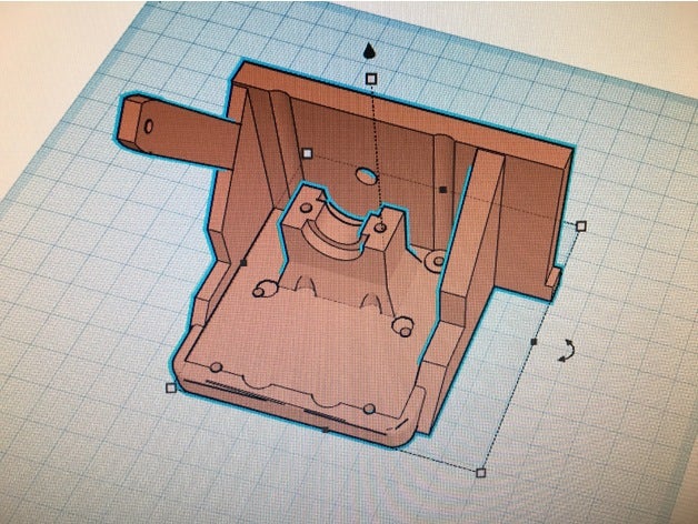 e3d direct drive mount remixed 3d printer parts anet a8 upgrade extruder v6 3D print model - Mito3D