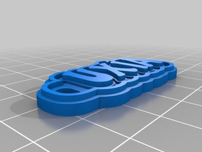 uxiallavero Schlüsselanhänger kundengebundene 3d print model - Mito3D