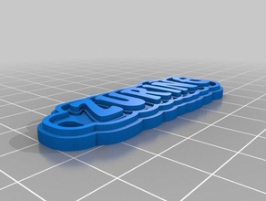 zuri ellavero Schlüsselanhänger kundengebundene 3d print model - Mito3D