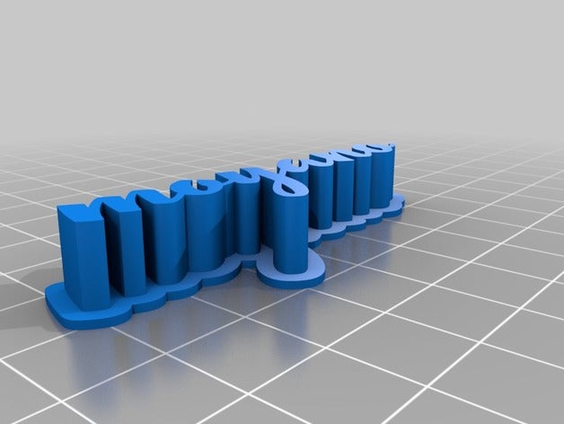 meine angepassten text Lagerung moyano Skulpturen kundengebundene 3D print model - Mito3D