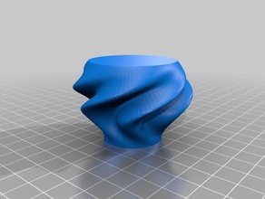 il mio personalizzato ondeggianti organico vaso i contenitori su misura 3d print model - Mito3D