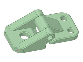 küçük 2020 kapı menteşesi kleines t rscharnier f r 20 mm bosch alüminyum profil diy akrilik menteşe misumi Pleksiglas scharnier 3d print model - Mito3D