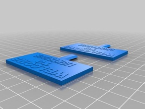 austins signe de bienvenue fixe L'impression 3d 3d print model - Mito3D