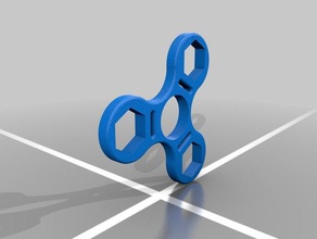 spinner w demi-pouce de noix jouets mécaniques fidget 3d print model - Mito3D
