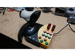 t flight hotas extension video games arduino elite dangerous joystick 3d print model - Mito3D