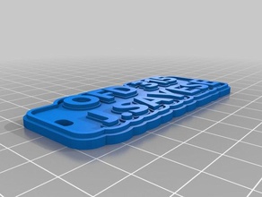 il mio personalizzato multiline tag portachiavi i su misura 3d print model - Mito3D