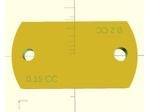 simplificado de dos agujeros micro disco reemplazo deporte y al aire libre cartucho recarga polvo medida 3d print model - Mito3D