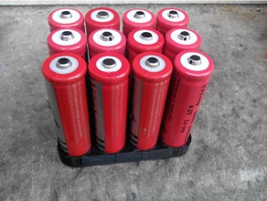battery pack holder 18650 gadgets 3d print model - Mito3D