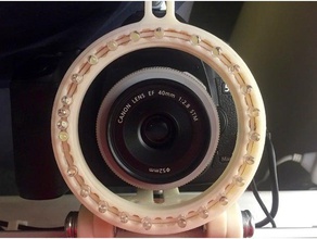 ring lampada macro luce 50 a buon mercato led nessuna saldatura necessaria la fotocamera canon dslr 3d print model - Mito3D
