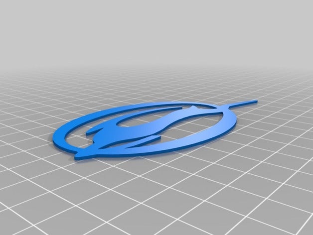chevy impala logotipo emblema de la automoción 3D print model - Mito3D